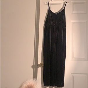 Suede Black Romper